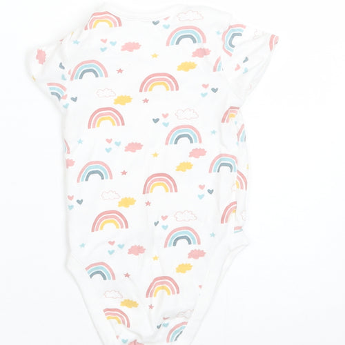 George Baby White  Cotton Romper One-Piece Size 9-12 Months