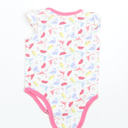 Pep&Co Baby White  Cotton Romper One-Piece Size 6-9 Months