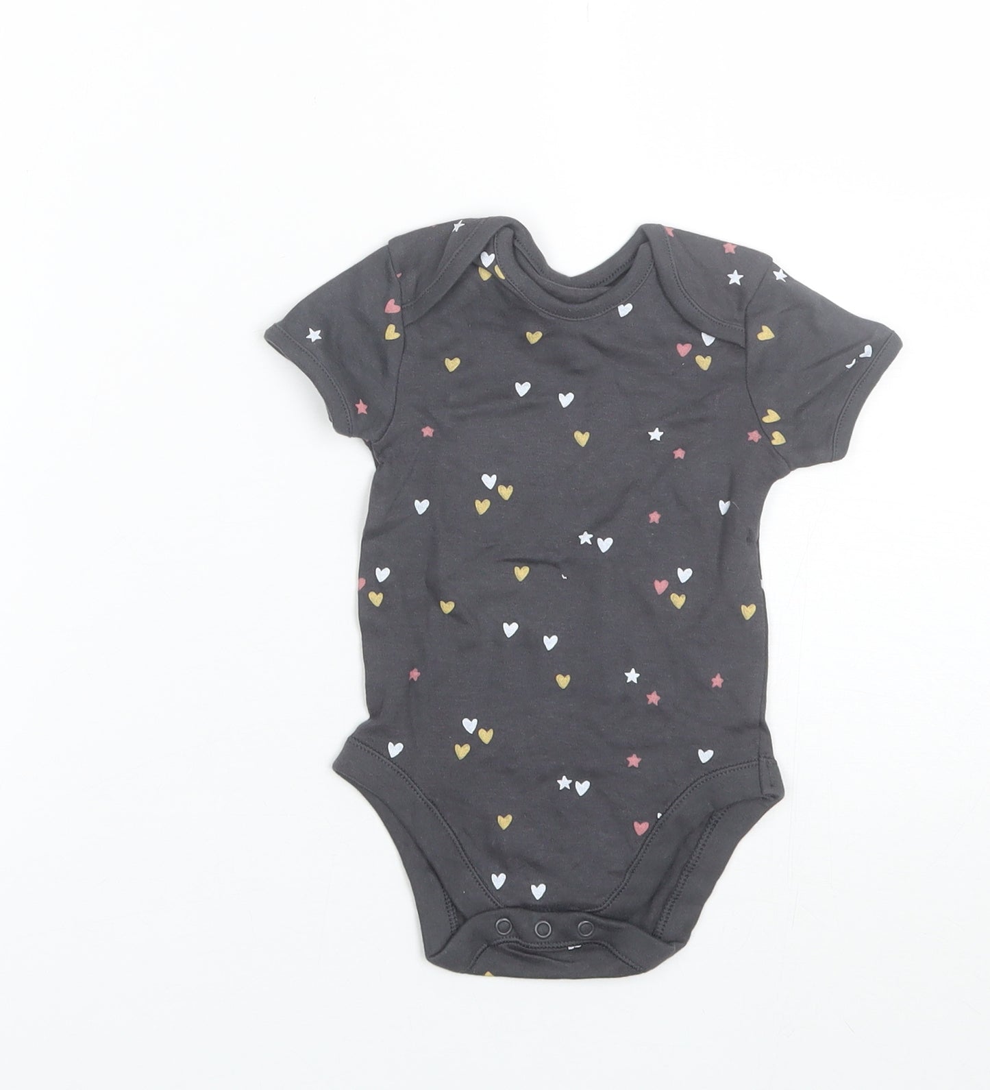 George Baby Grey  Cotton Romper One-Piece Size 9-12 Months