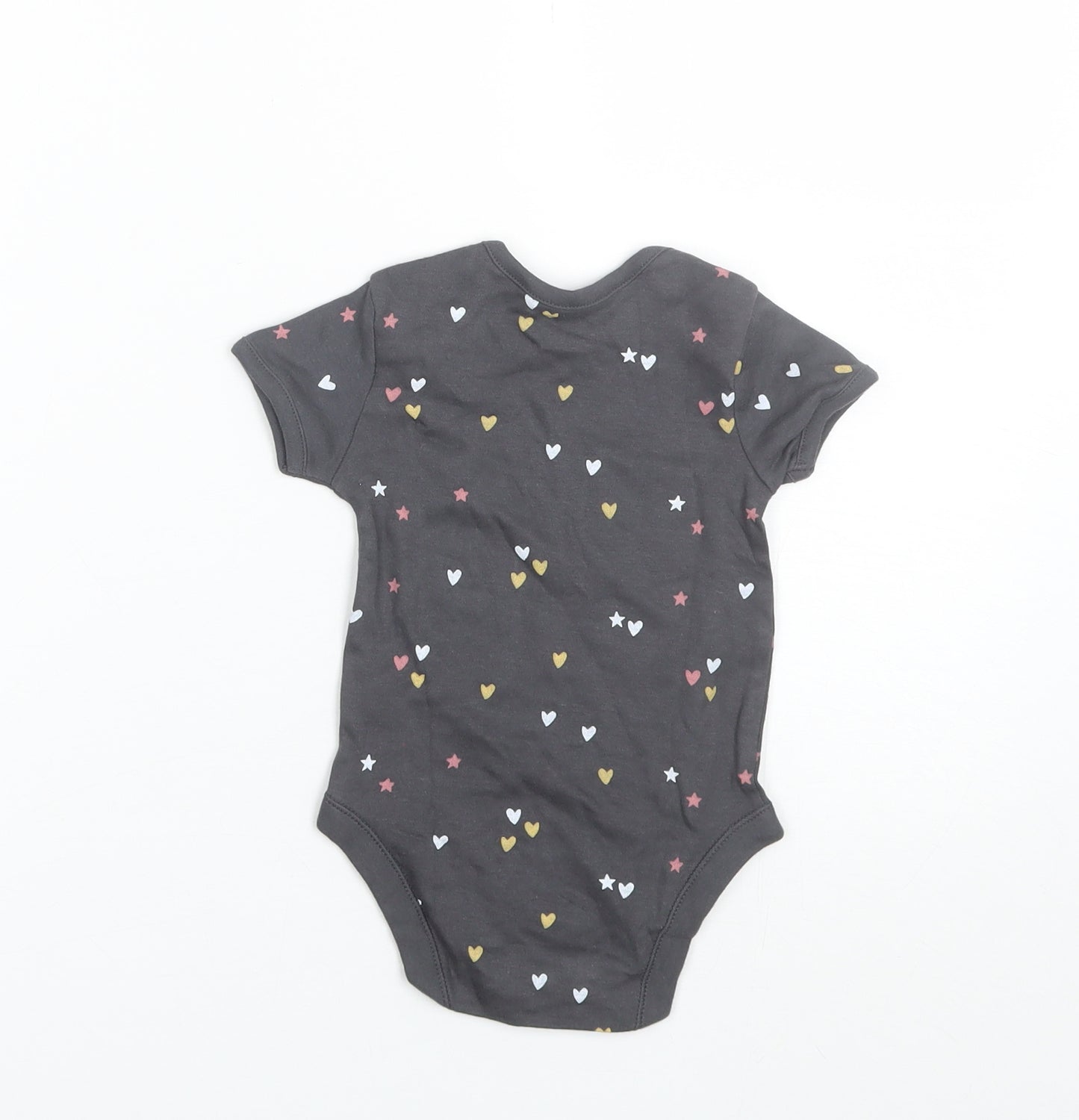George Baby Grey  Cotton Romper One-Piece Size 9-12 Months