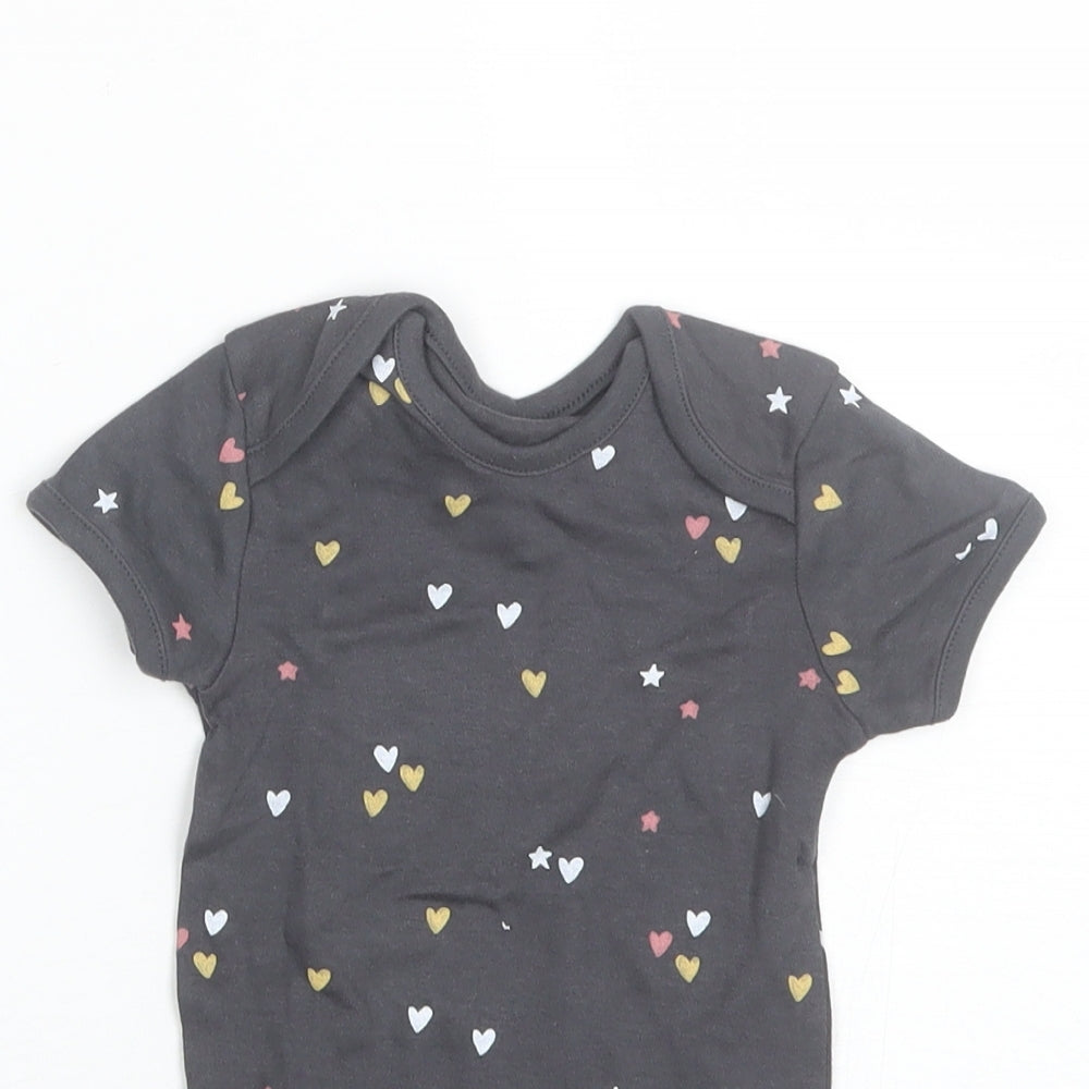 George Baby Grey  Cotton Romper One-Piece Size 9-12 Months