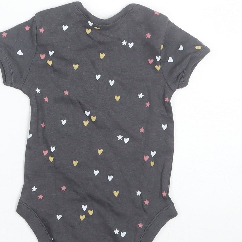 George Baby Grey  Cotton Romper One-Piece Size 9-12 Months