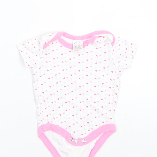 Moon & Stars Baby White  Cotton Romper One-Piece Size 3-6 Months