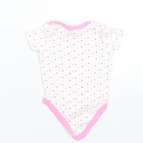 Moon & Stars Baby White  Cotton Romper One-Piece Size 3-6 Months