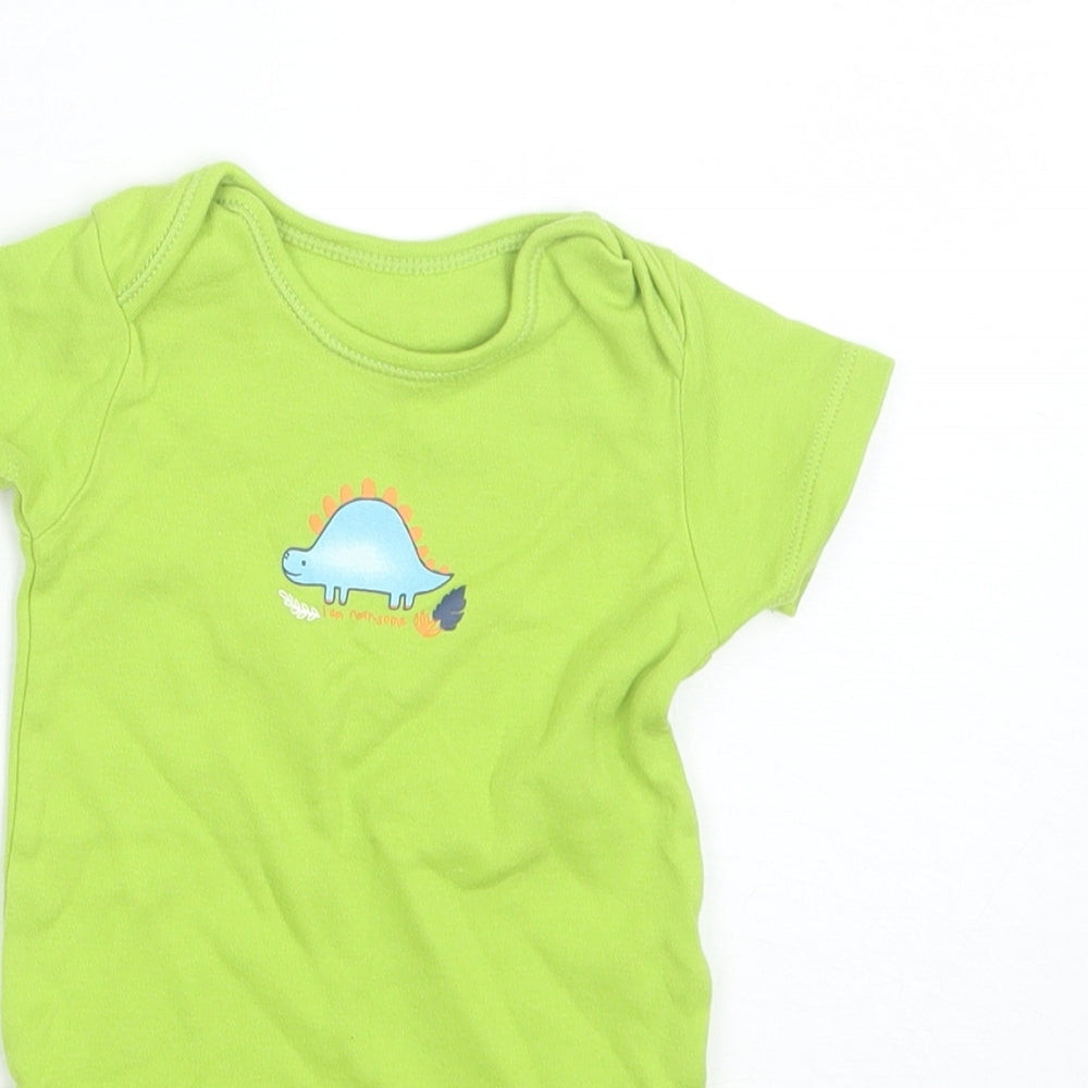 George Baby Green  Cotton Romper One-Piece Size 9-12 Months