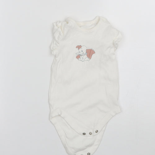 George Baby White  Cotton Romper One-Piece Size 12-18 Months   - Disney