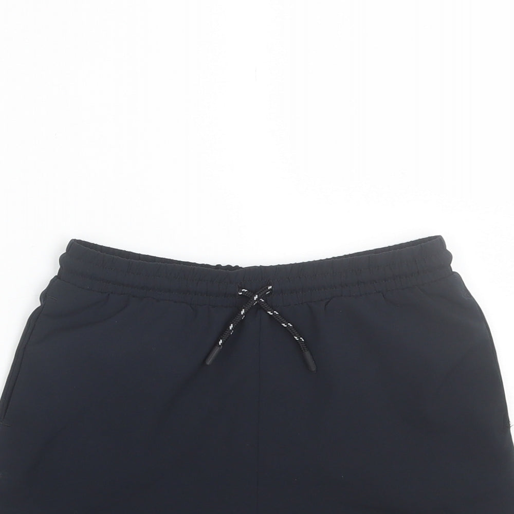 F&F Boys Black Batik Polyester Sweat Shorts Size 7-8 Years  Regular