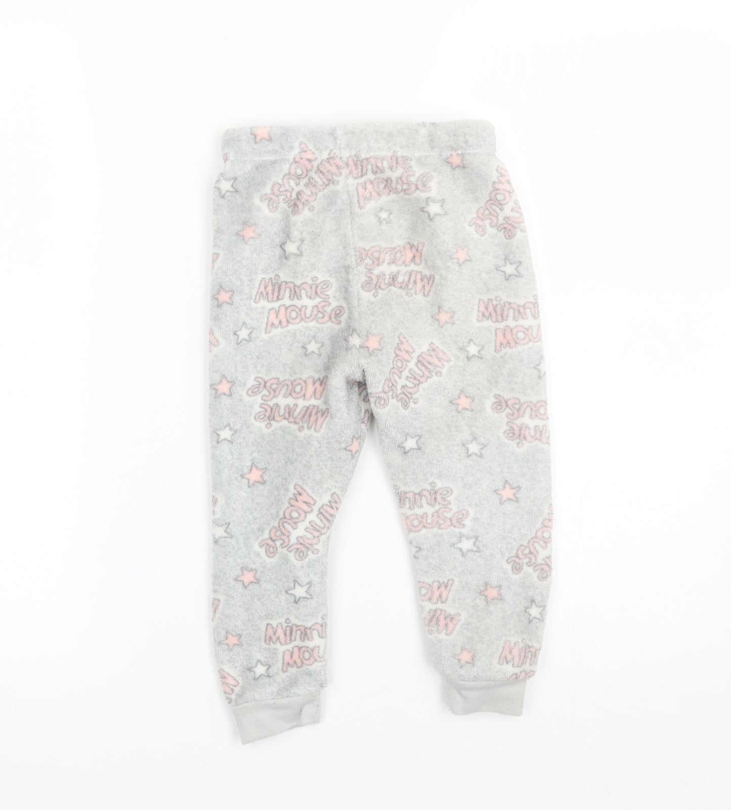 Primark Girls Grey  Polyester  Pyjama Pants Size 2-3 Years   - Minnie mouse