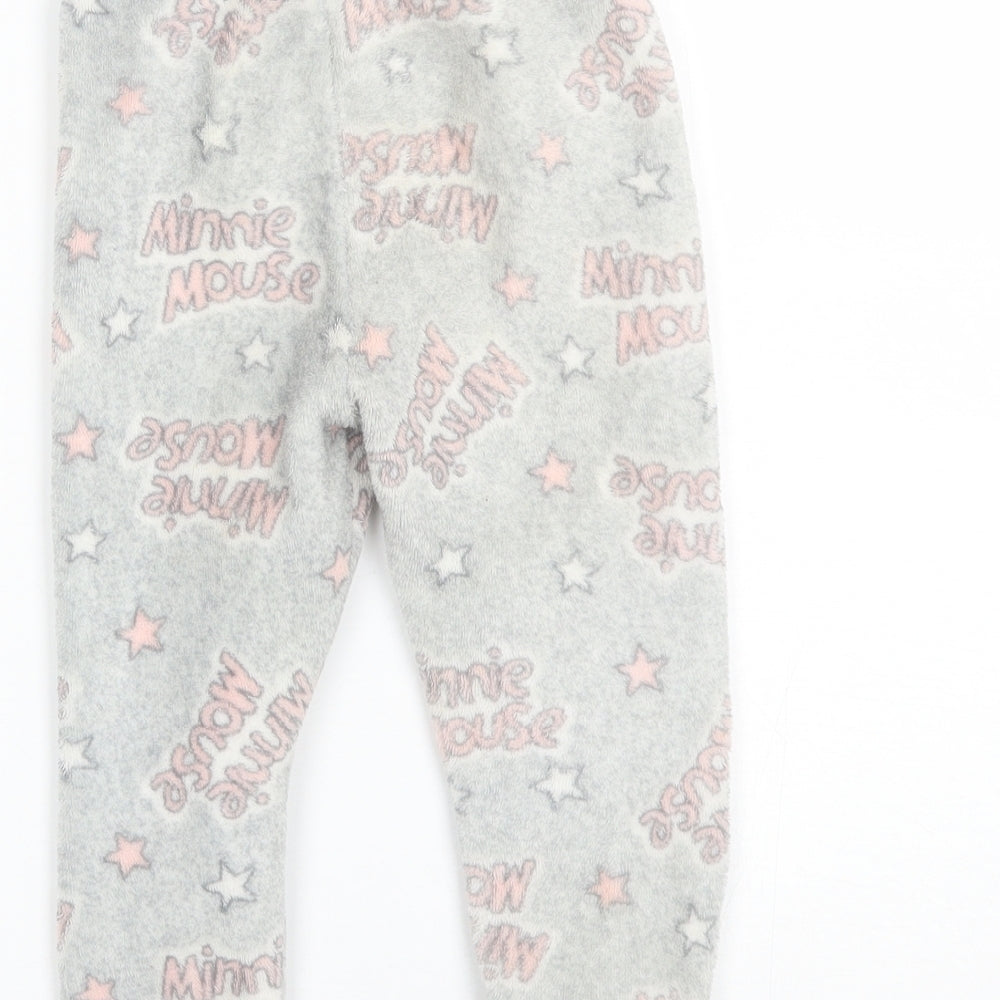 Primark Girls Grey  Polyester  Pyjama Pants Size 2-3 Years   - Minnie mouse