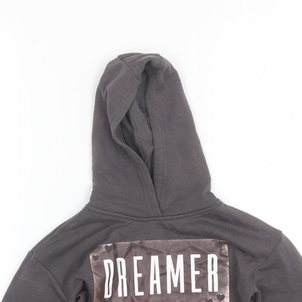 Primark Girls Brown  Cotton Pullover Hoodie Size 3-4 Years