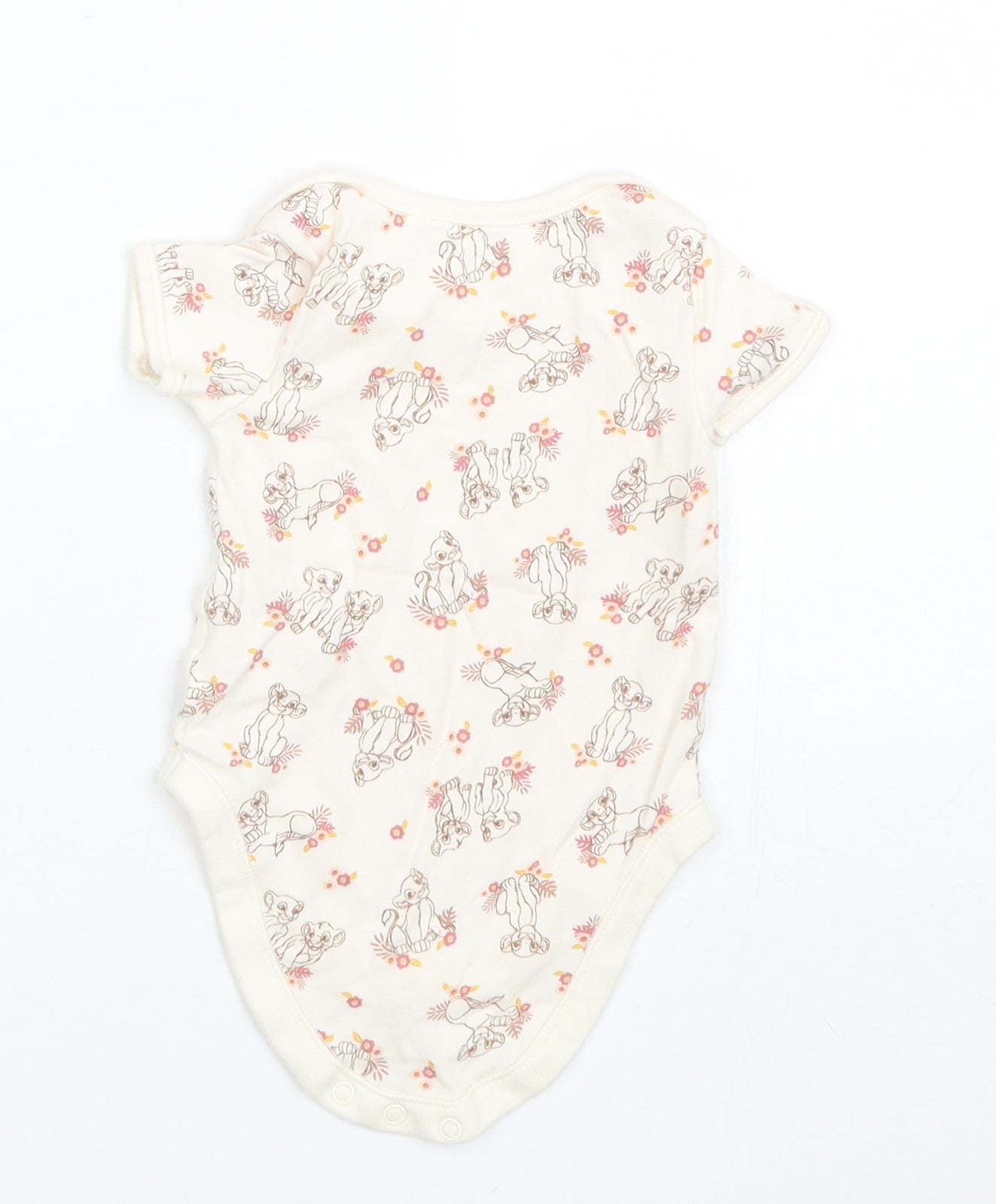 George Baby Beige  Cotton Romper One-Piece Size 9-12 Months