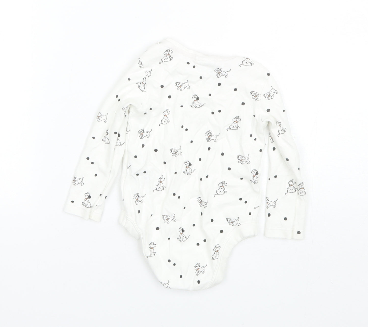 Disney Baby White  Cotton Romper One-Piece Size 9-12 Months