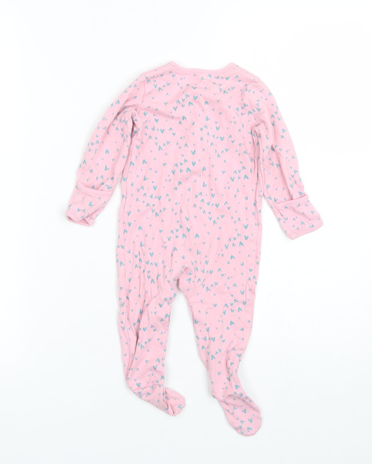 mamas & papas Baby Pink  Cotton Romper One-Piece Size 9-12 Months