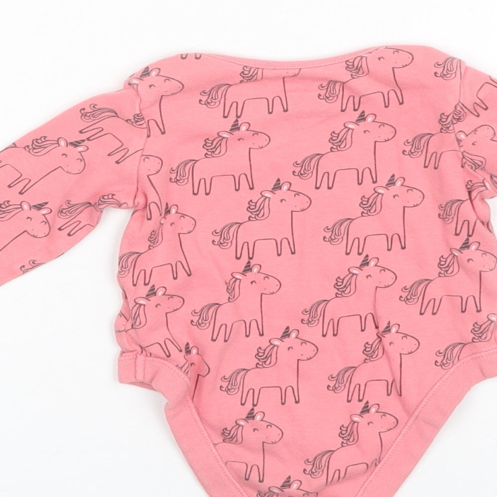 F&F Baby Pink  Cotton Romper One-Piece Size 3-6 Months