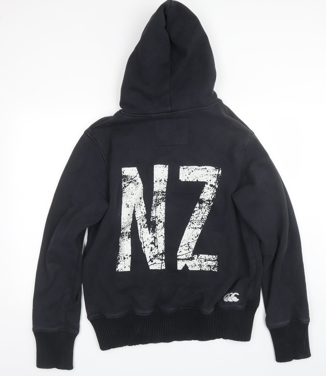 Canterbury Mens Black  Cotton Pullover Hoodie Size L