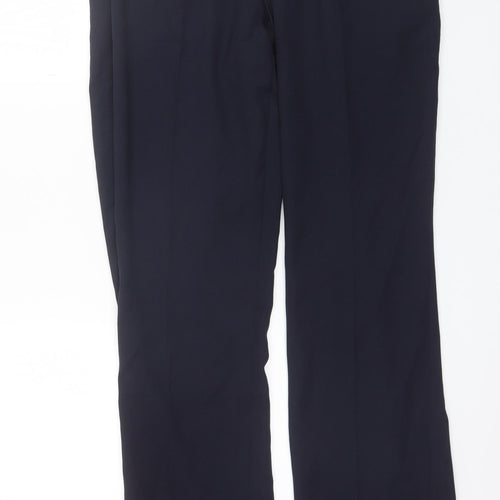 Tesco Mens Blue  Polyester Dress Pants Trousers Size 34 L32 in Regular