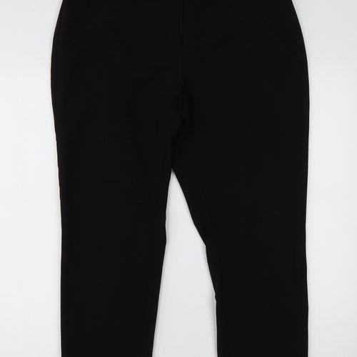 Principles Womens Black  Viscose Dress Pants Trousers Size 12 L23 in Regular