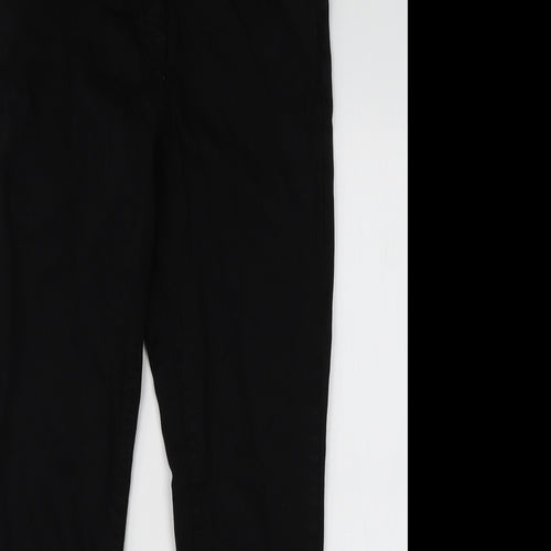 NEXT Womens Black  Cotton Skinny Jeans Size 12 L26 in Regular