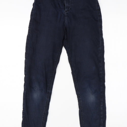 Topshop Womens Blue  Cotton Skinny Jeans Size 25 in L25 in Regular