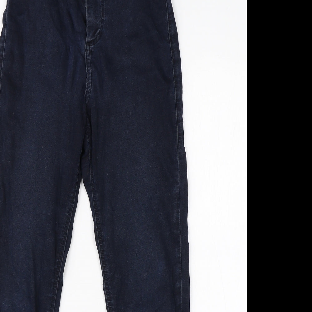 Topshop Womens Blue  Cotton Skinny Jeans Size 25 in L25 in Regular