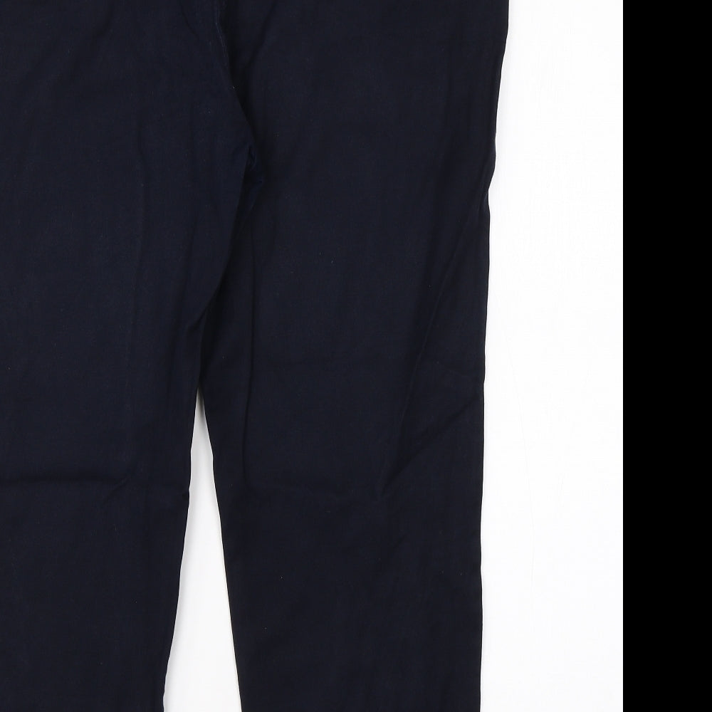 NEXT Womens Blue  Viscose Dress Pants Trousers Size 18 L23 in Regular