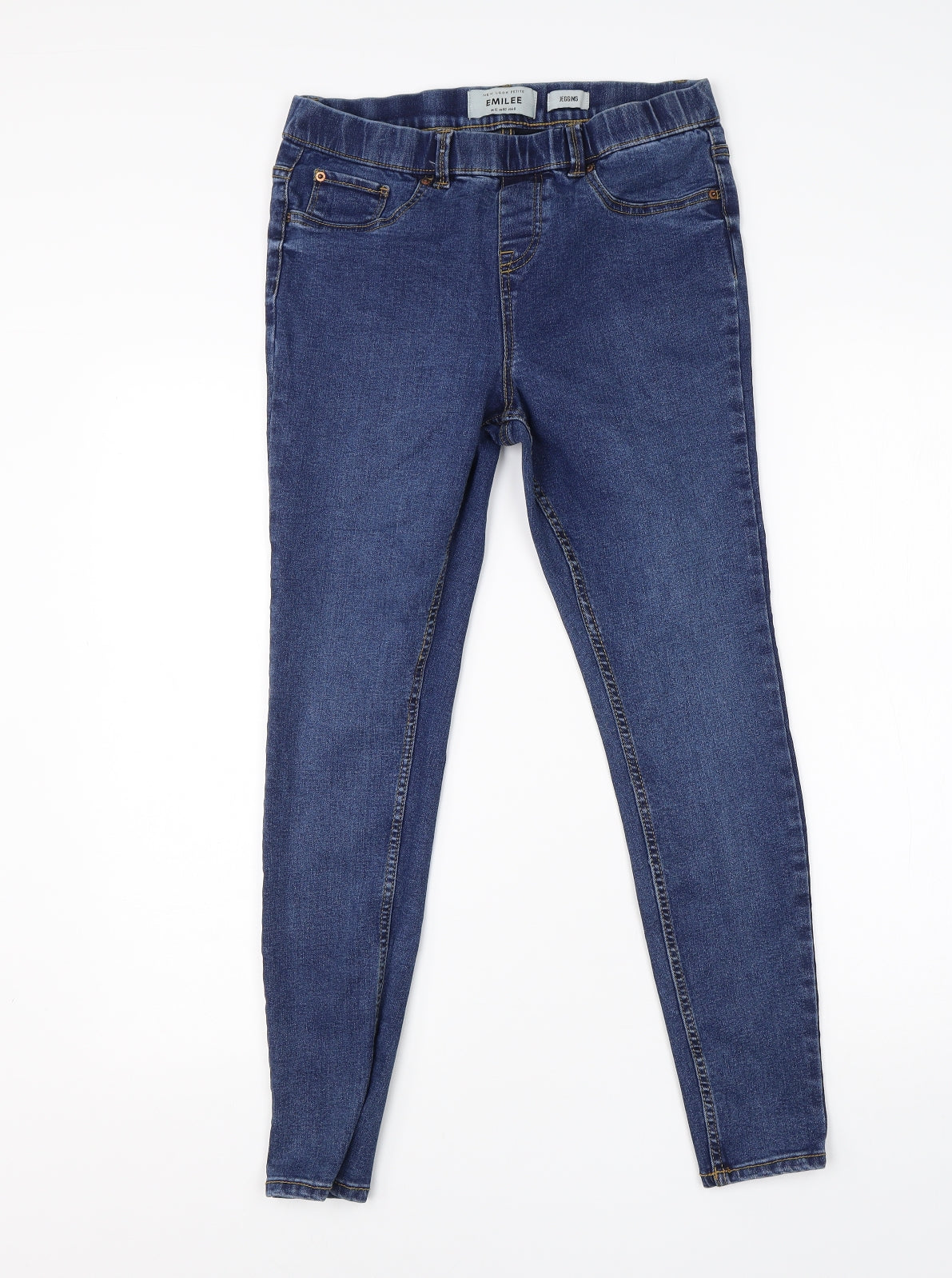 New Look Womens Blue  Cotton Jegging Jeans Size 12 L24 in Regular