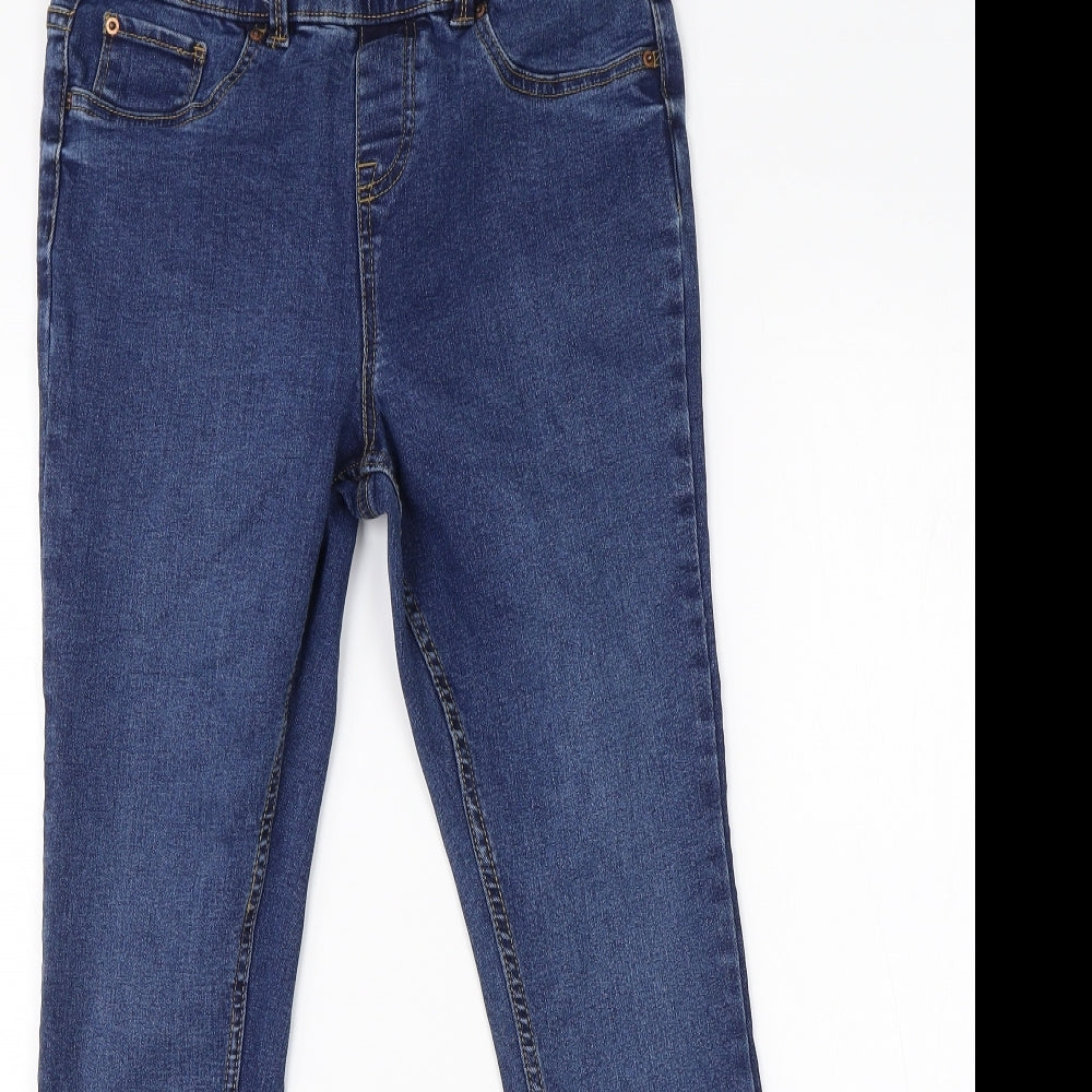 New Look Womens Blue  Cotton Jegging Jeans Size 12 L24 in Regular