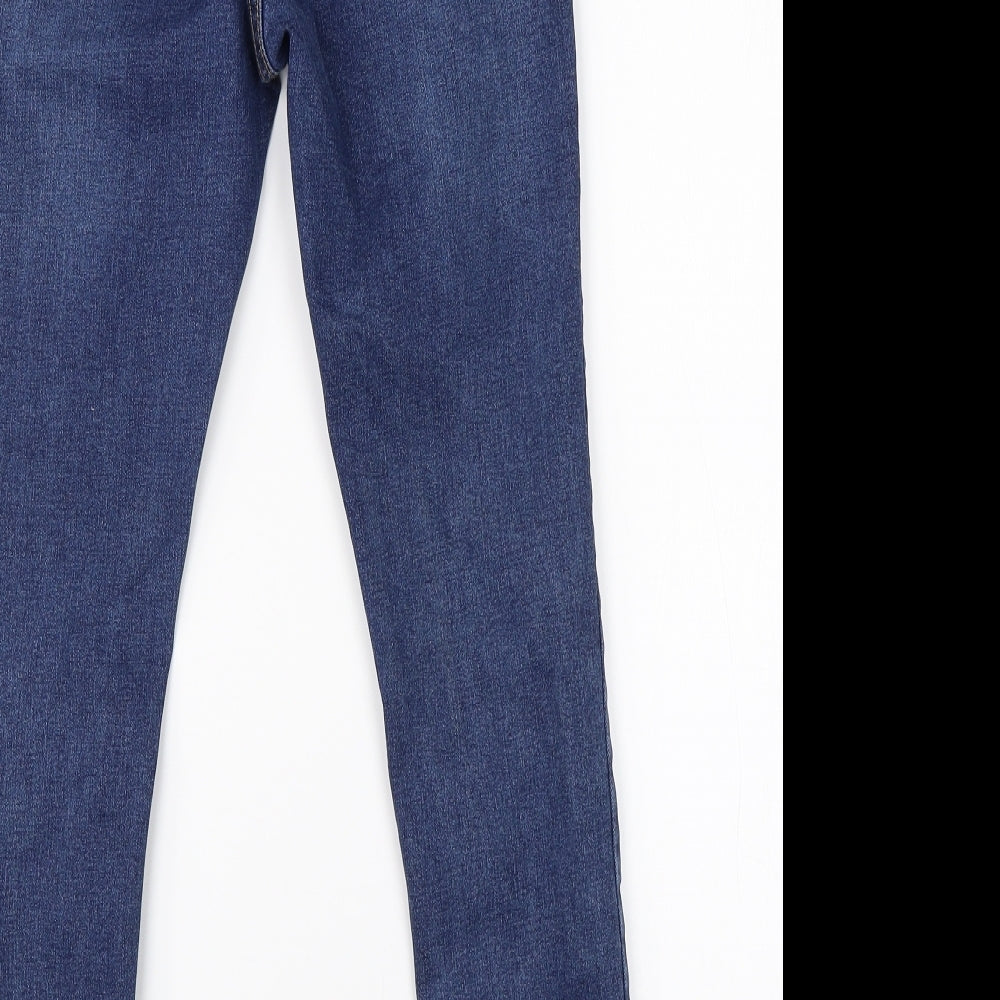 New Look Womens Blue  Cotton Jegging Jeans Size 12 L24 in Regular