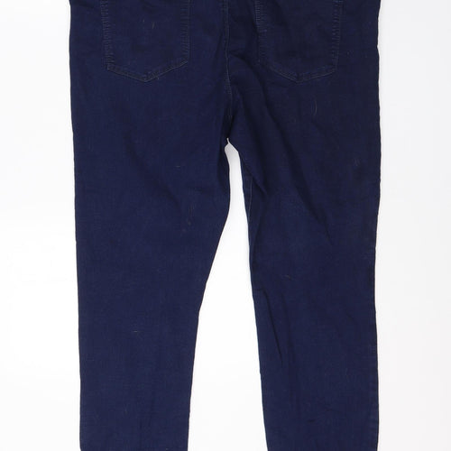 Pep & Co Womens Blue  Cotton Jegging Jeans Size 18 L28 in Regular