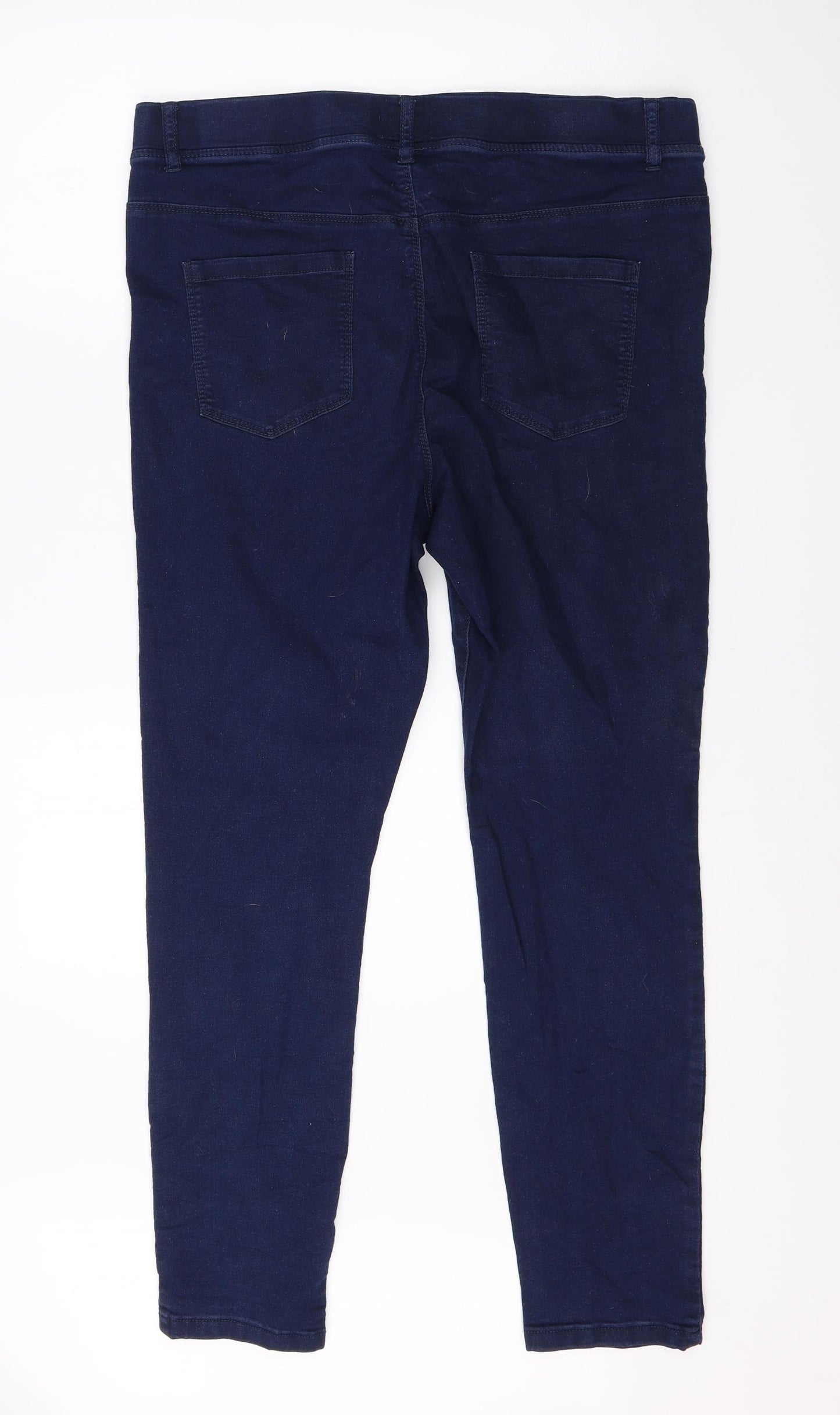 Pep & Co Womens Blue  Cotton Jegging Jeans Size 18 L28 in Regular