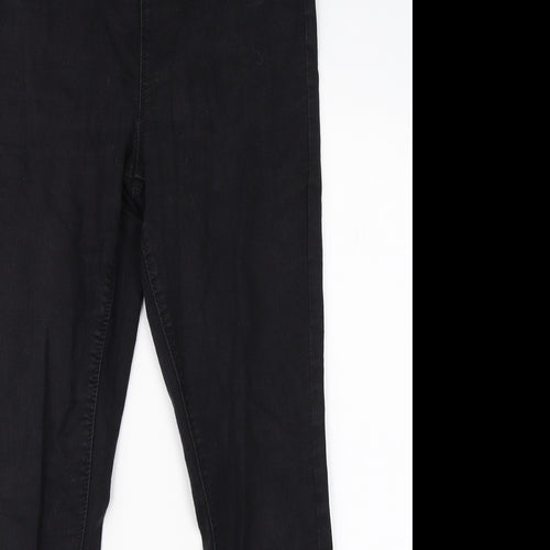 Papaya Womens Black  Cotton Jegging Jeans Size 10 L28 in Regular