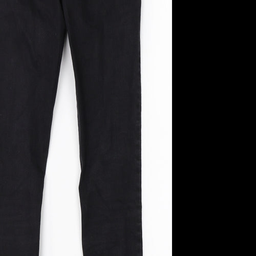 Papaya Womens Black  Cotton Jegging Jeans Size 10 L28 in Regular