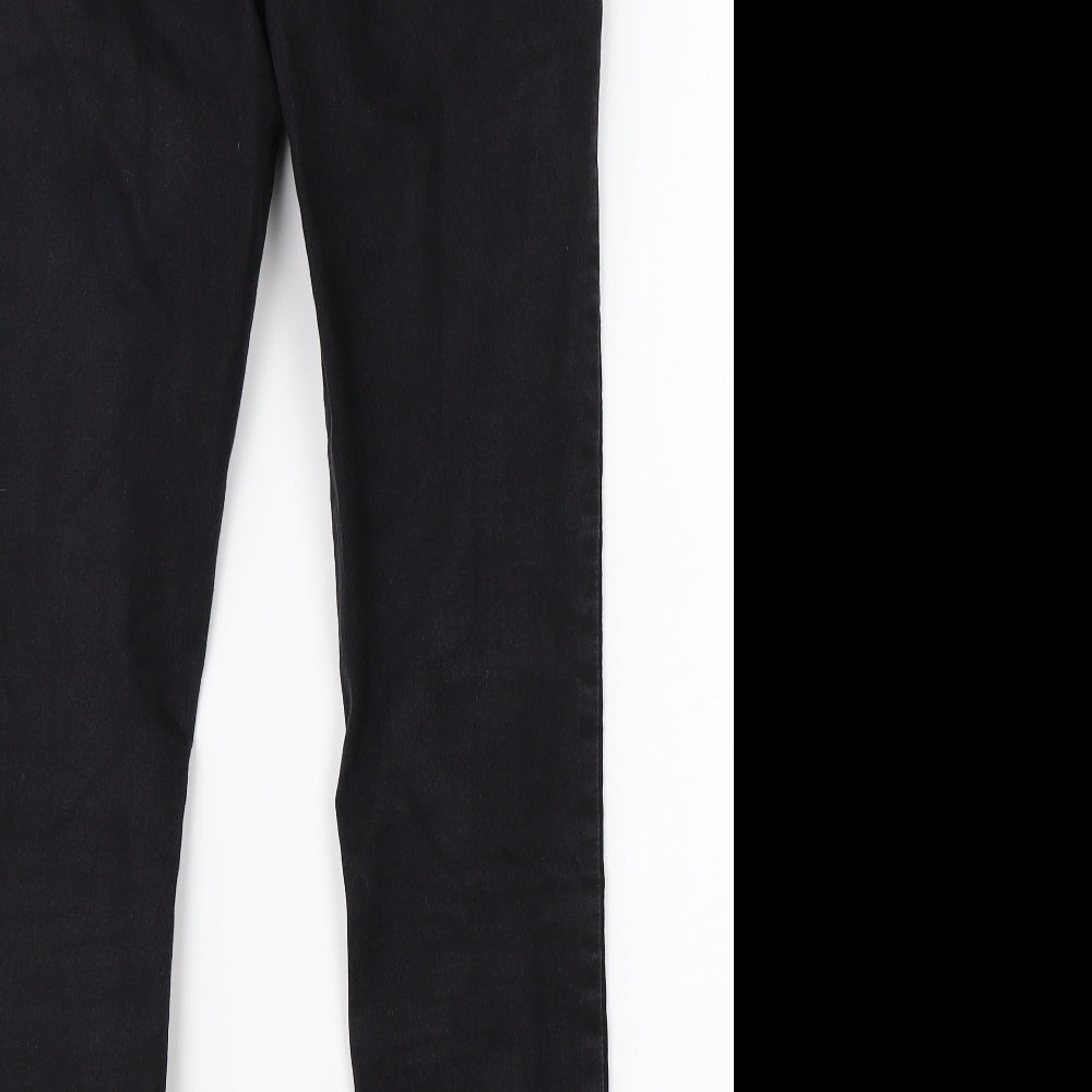 Papaya Womens Black  Cotton Jegging Jeans Size 10 L28 in Regular