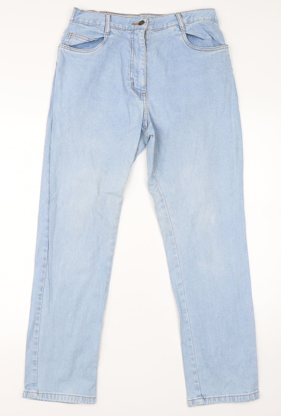 Being Casual Womens Blue  Cotton Straight Jeans Size 12 L26 in Regular