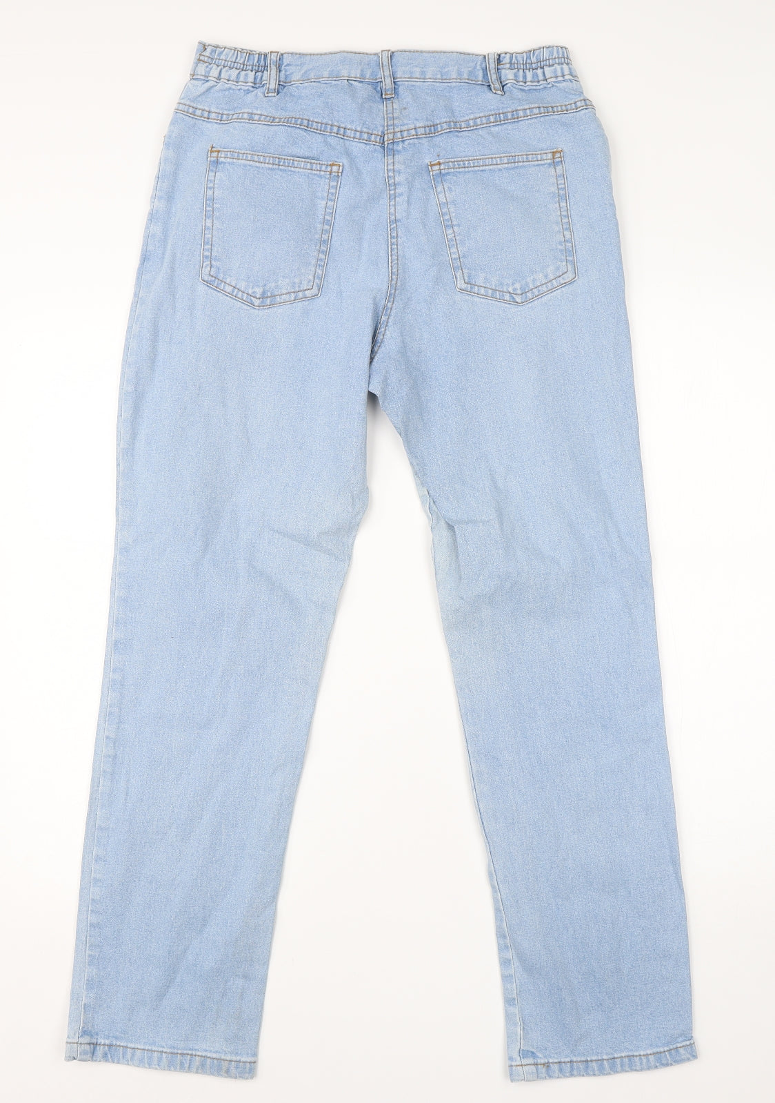 Being Casual Womens Blue  Cotton Straight Jeans Size 12 L26 in Regular