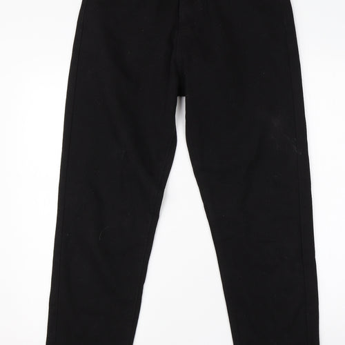 SheIn Womens Black  Cotton Straight Jeans Size M L26 in Regular