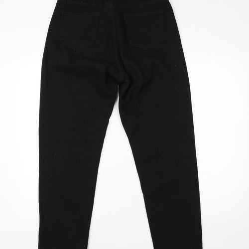 SheIn Womens Black  Cotton Straight Jeans Size M L26 in Regular