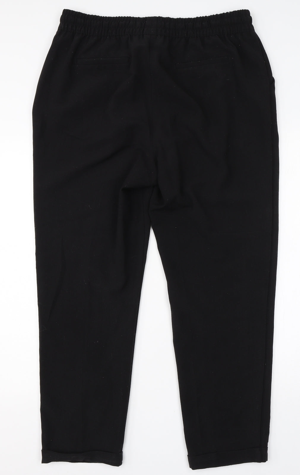 NEXT Womens Black  Viscose Dress Pants Trousers Size 16 L24 in Regular