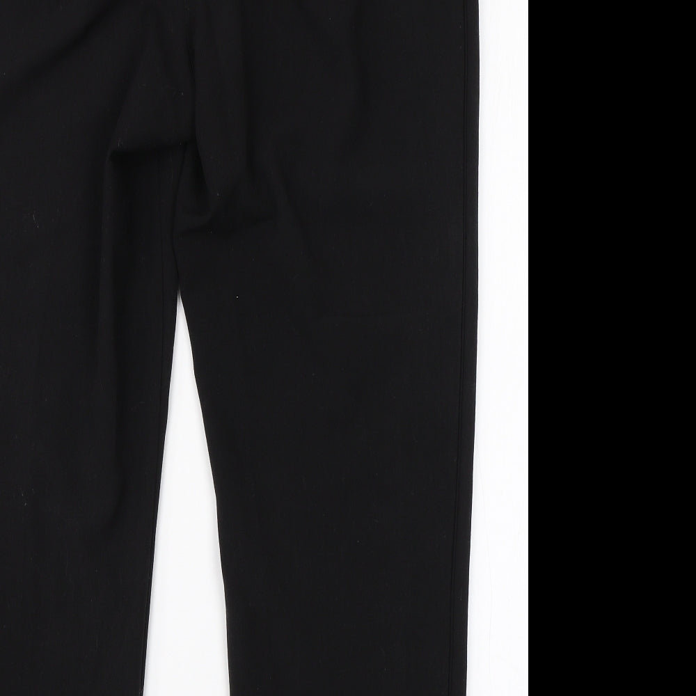 NEXT Womens Black  Viscose Dress Pants Trousers Size 16 L24 in Regular