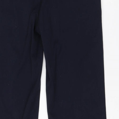 M&S Womens Blue  Viscose Dress Pants Trousers Size 10 L28 in Regular