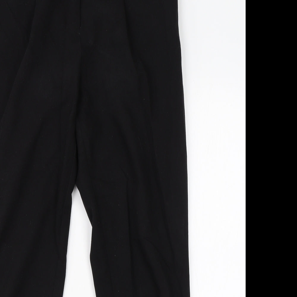 New Look Womens Black  Viscose Dress Pants Trousers Size 12 L27 in Regular