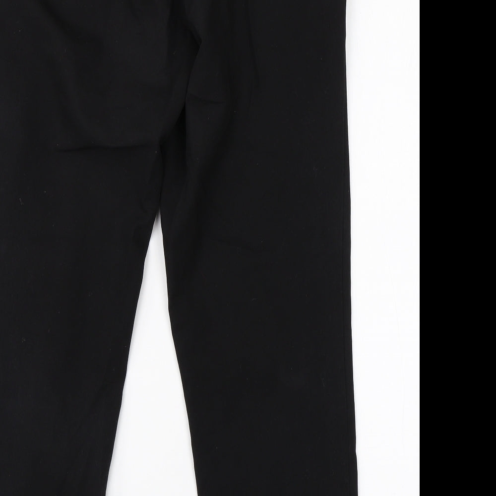 New Look Womens Black  Viscose Dress Pants Trousers Size 12 L27 in Regular