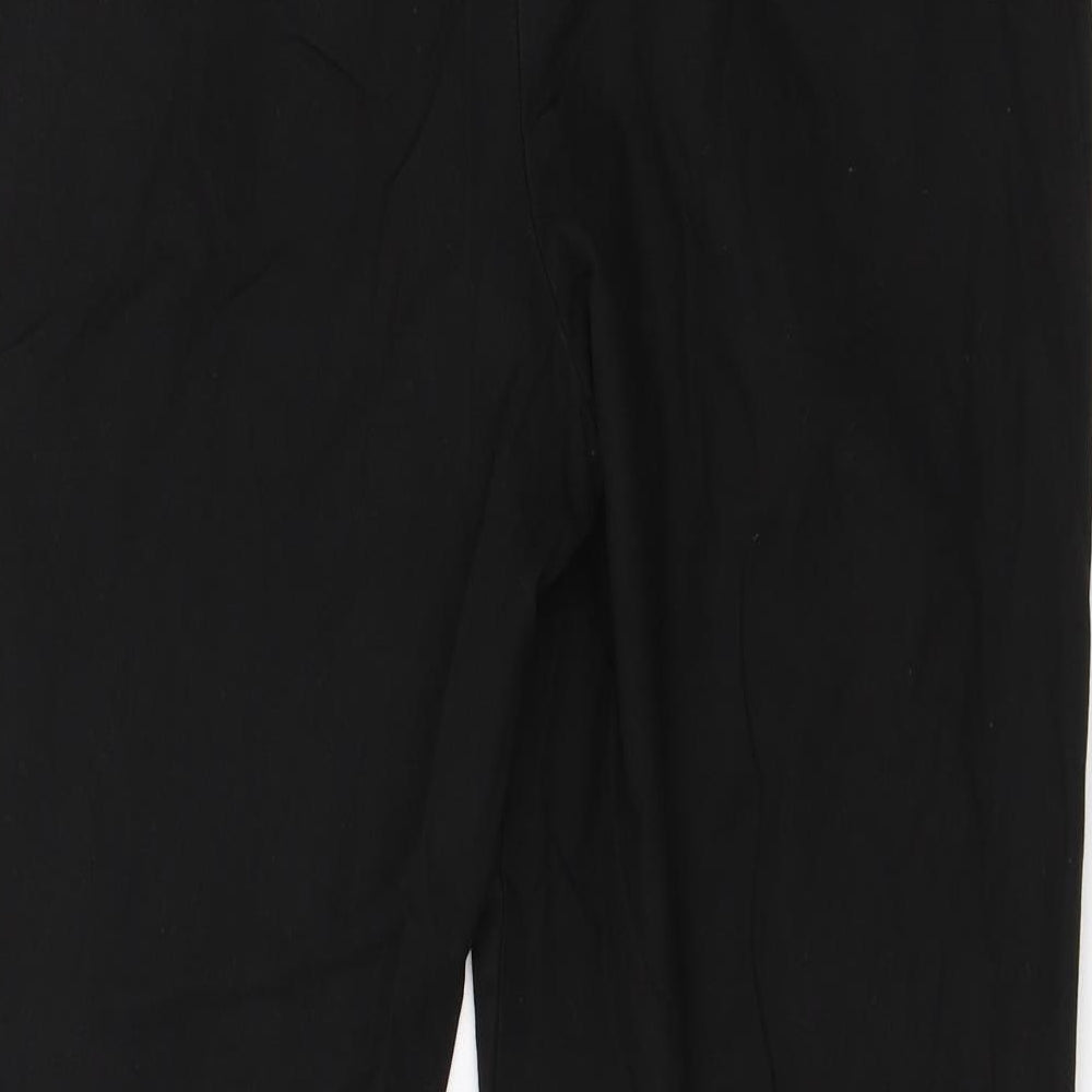 NEXT Womens Black  Viscose Dress Pants Trousers Size 16 L26 in Regular