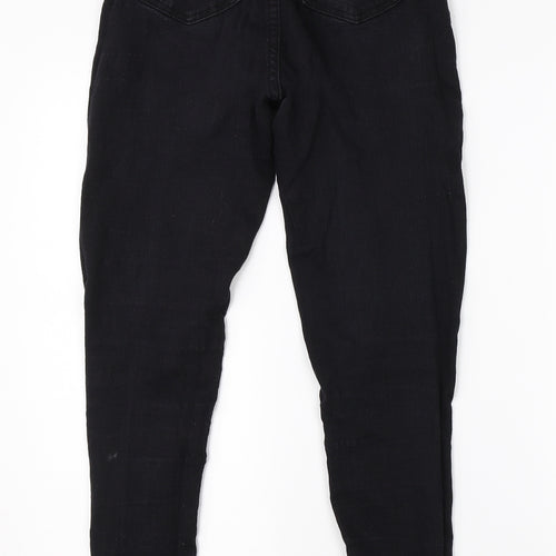 Pretty Little Thing Womens Black  Cotton Skinny Jeans Size 8 L26 in Regular