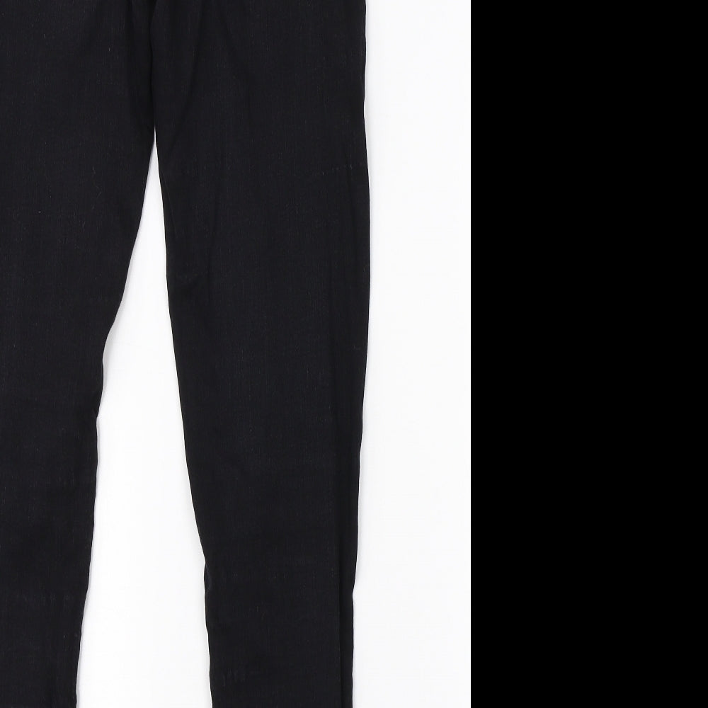 Pretty Little Thing Womens Black  Cotton Skinny Jeans Size 8 L26 in Regular