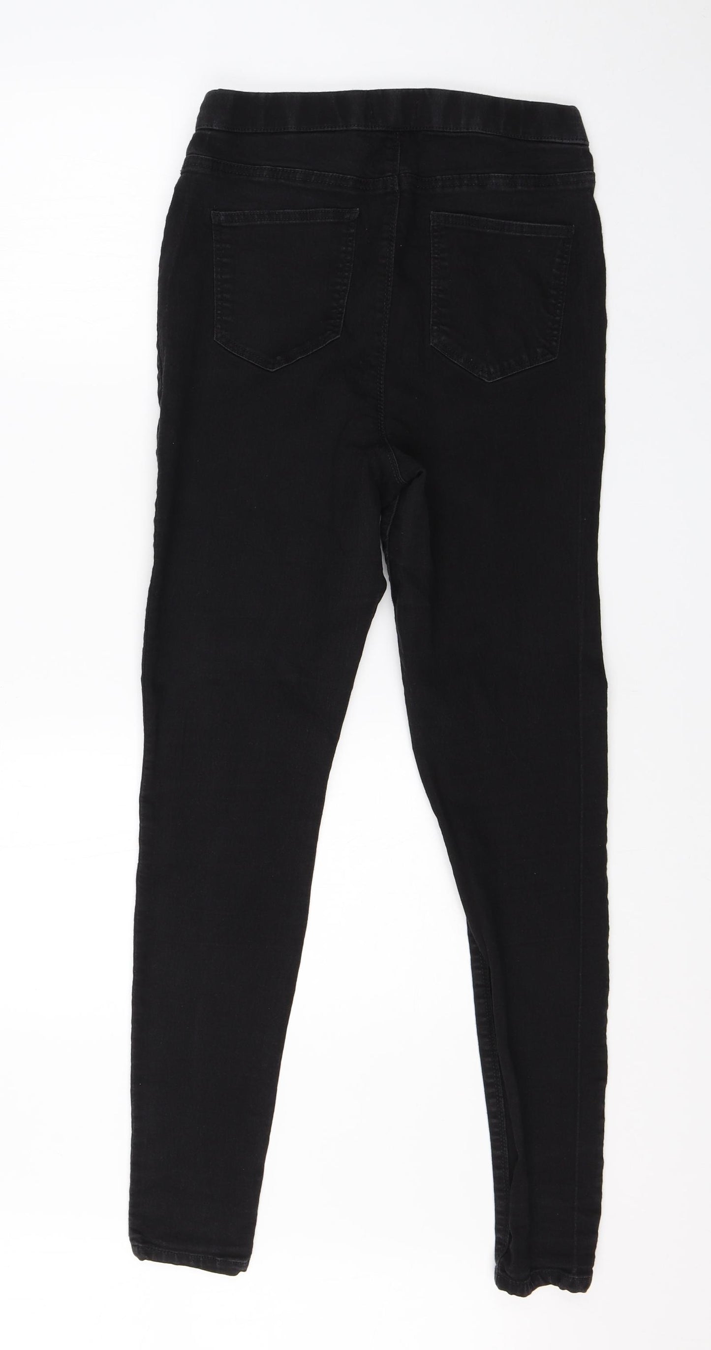 Papaya Womens Black  Cotton Jegging Jeans Size 12 L26 in Regular