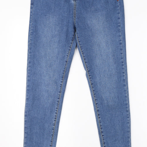 Preworn Womens Blue  Cotton Skinny Jeans Size S L26 in Regular