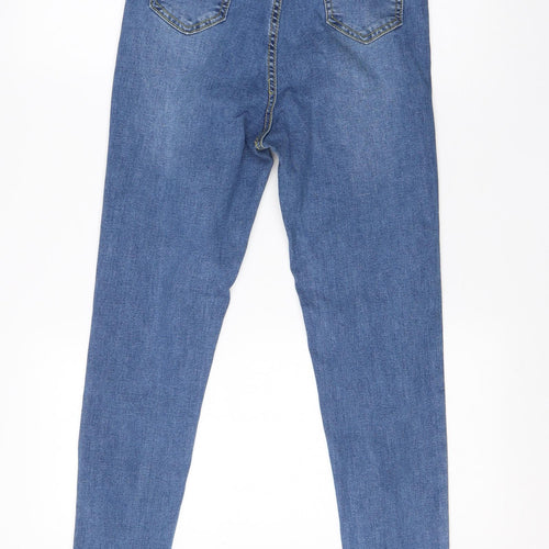 Preworn Womens Blue  Cotton Skinny Jeans Size S L26 in Regular