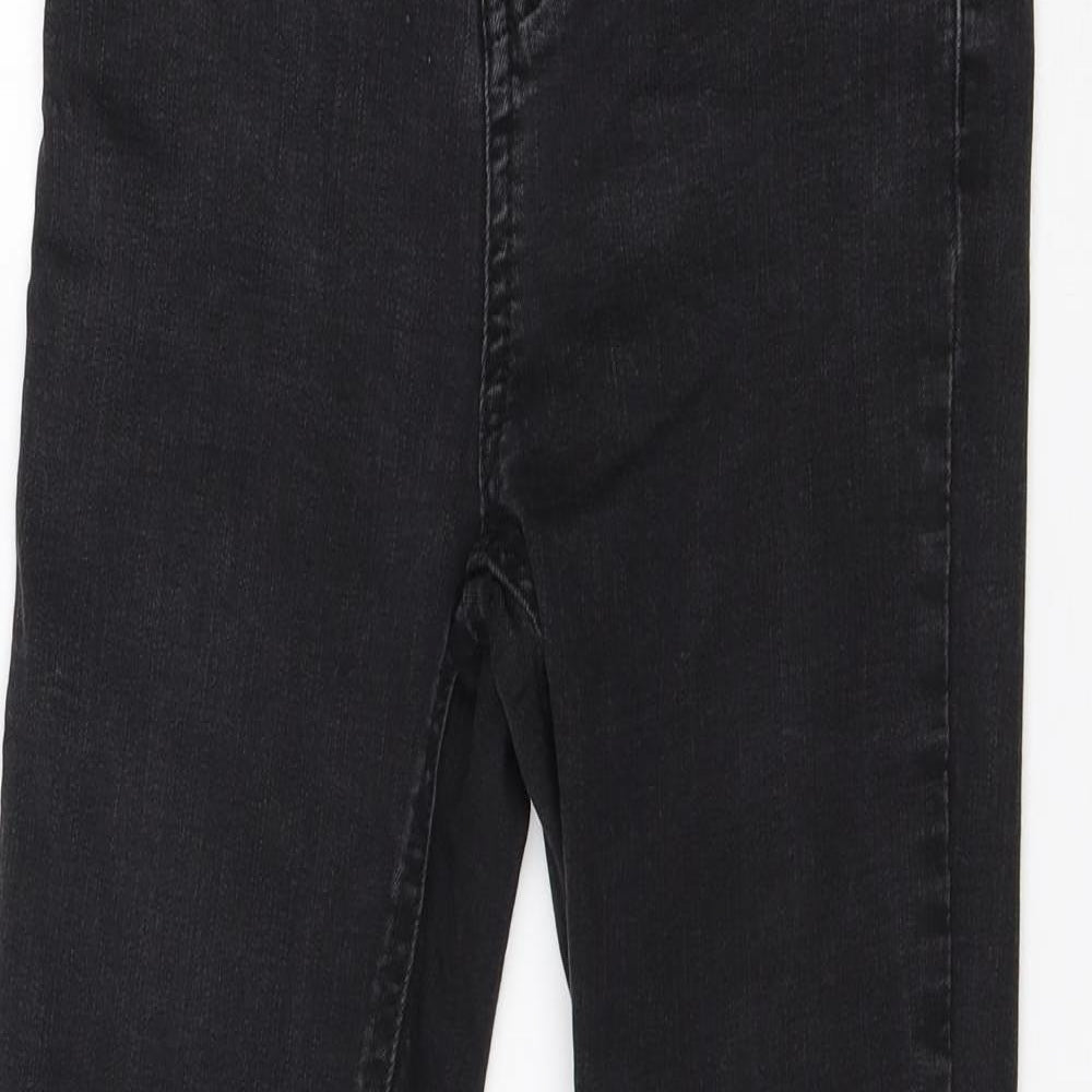 Red Herring Womens Black  Cotton Skinny Jeans Size 10 L28 in Regular
