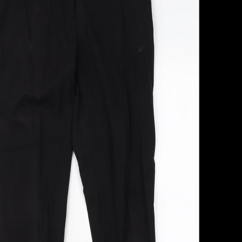 H&M Womens Black  Viscose Dress Pants Trousers Size 10 L28 in Regular